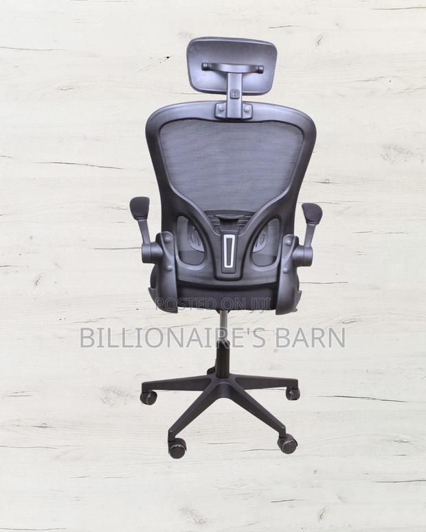 Comfy Grey Ergonomic Office Chair | Lumbar Support - thumbnail 3