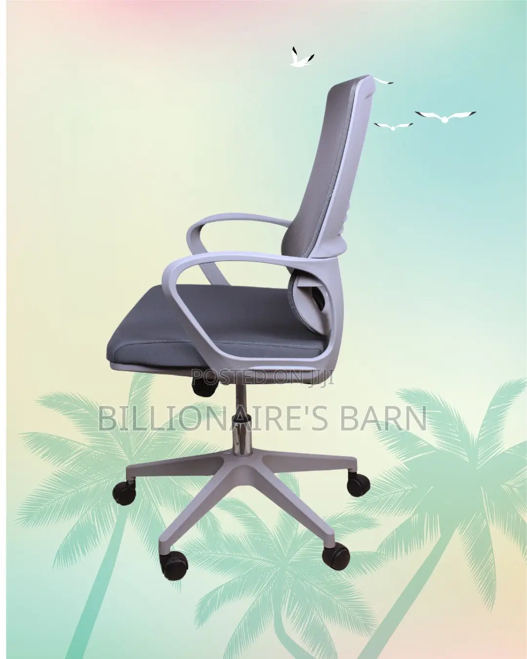 Orthopedic Grey Ergonomic Mesh Office Chair | Lumbar Support