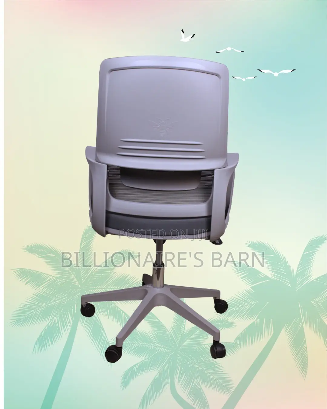Orthopedic Grey Ergonomic Mesh Office Chair | Lumbar Support