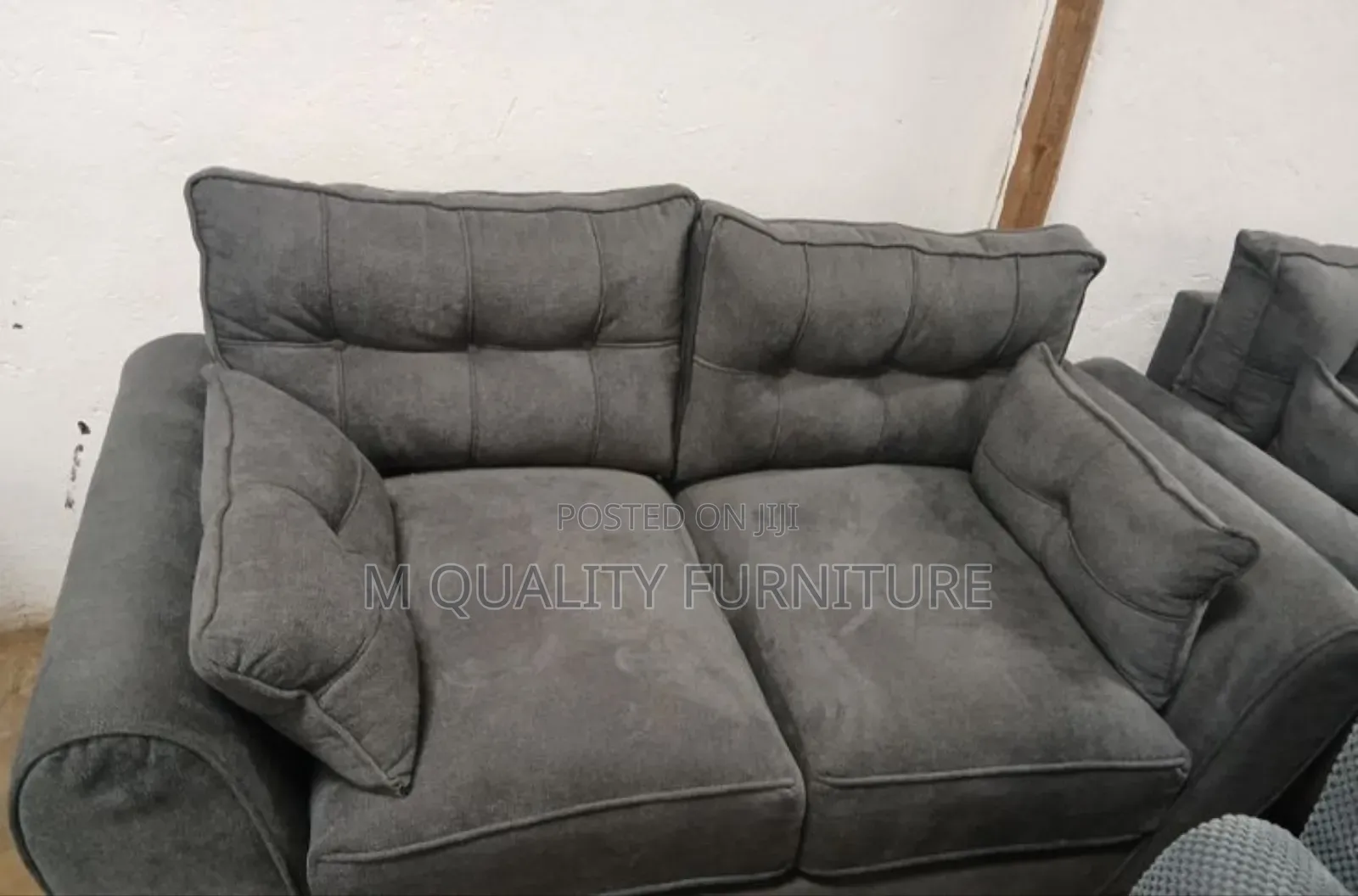 2 Seater Black Butterfly Sofa