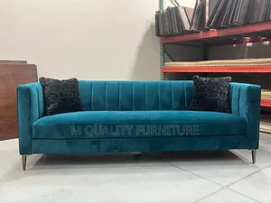 Blue 3 Seater Indoor Seat