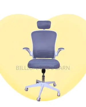 Heavy-Duty White Ergonomic Office Chair | Mesh Backrest