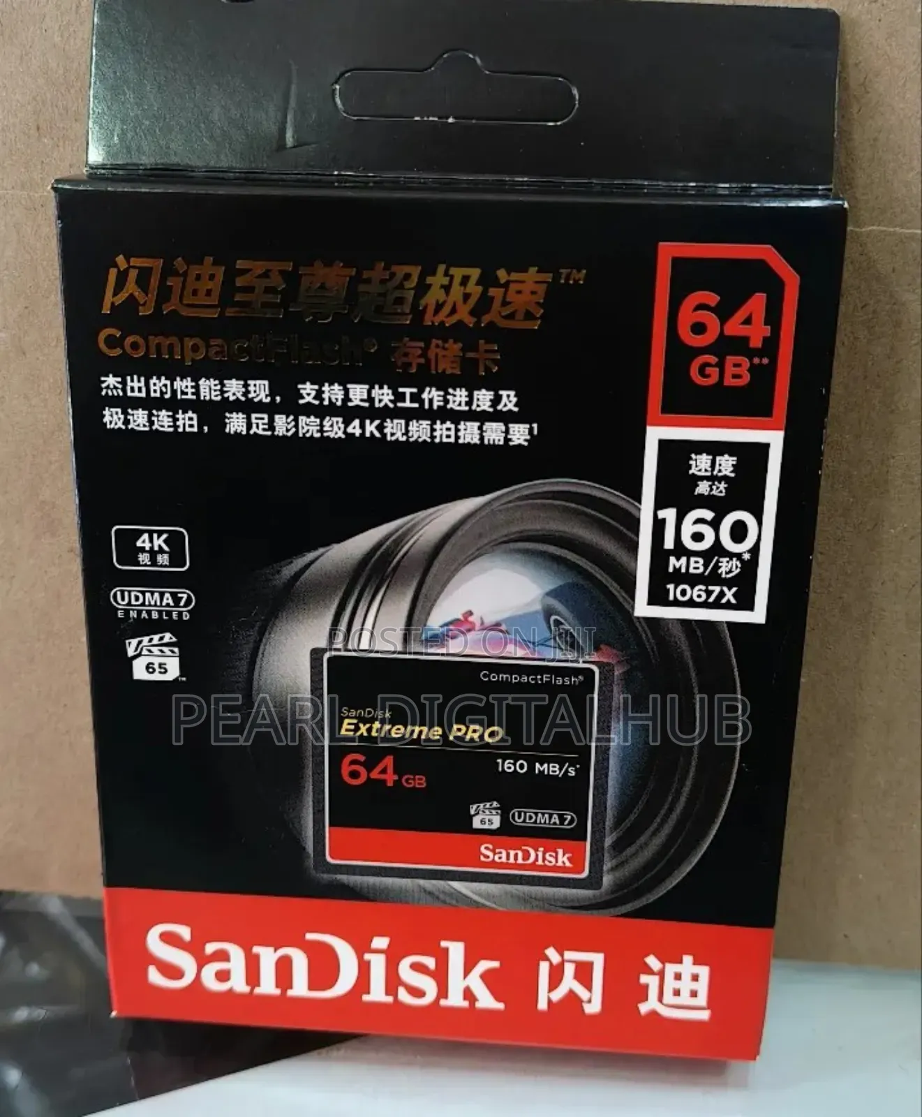 Sandisk 64gb/160mbs Extreme Pro Cf Card