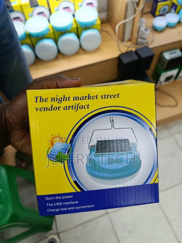 Emergency Rechargeable Light With Solar Panel - main view