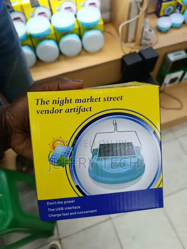 Emergency Rechargeable Light With Solar Panel
