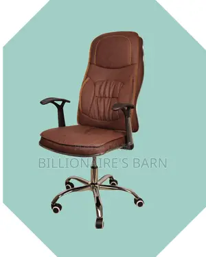 Ergonomic Executive Leather Chair (Space-Saving) — Moving Fast