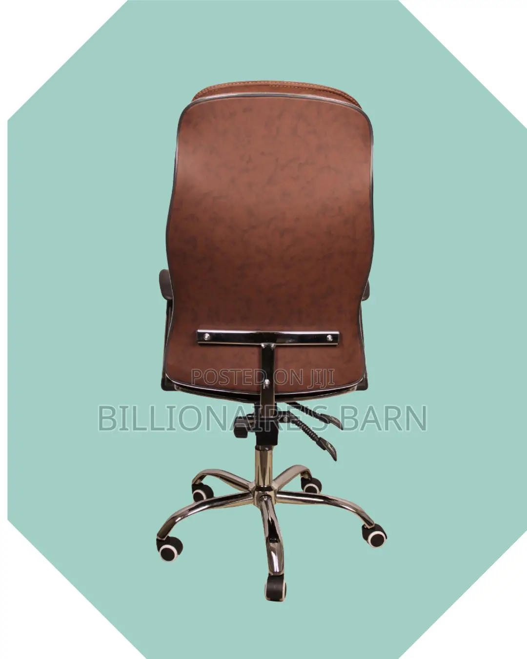 Ergonomic Executive Leather Chair (Space-Saving) — Moving Fast