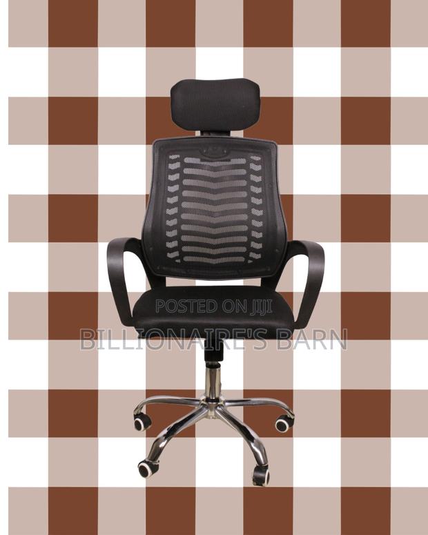 Ergonomic Secretarial Mesh Chair — All-Day Comfort - thumbnail 3
