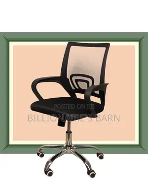 Secretarial Mesh Office Chair | High-Back Swivel Base