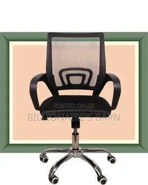 Secretarial Mesh Office Chair | High-Back Swivel Base