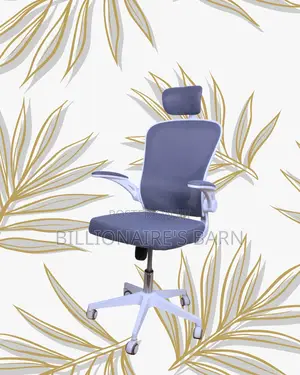 Orthopedic White Ergonomic Office Chair — Relieves Lower Back Pressure