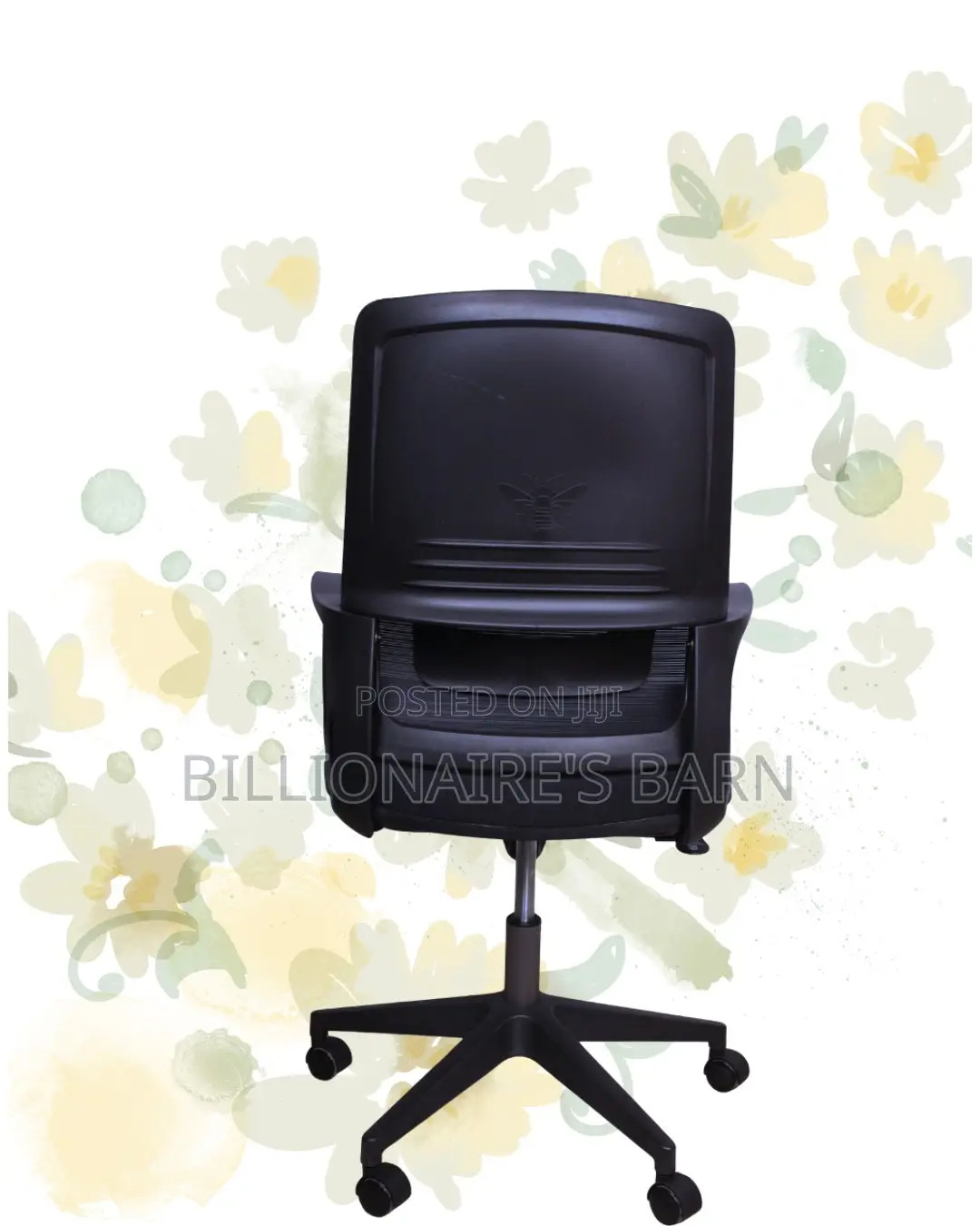 Black Ergonomic Mesh Office Chair | Ergonomic Headrest Support