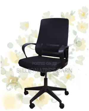 Black Ergonomic Mesh Office Chair | Ergonomic Headrest Support