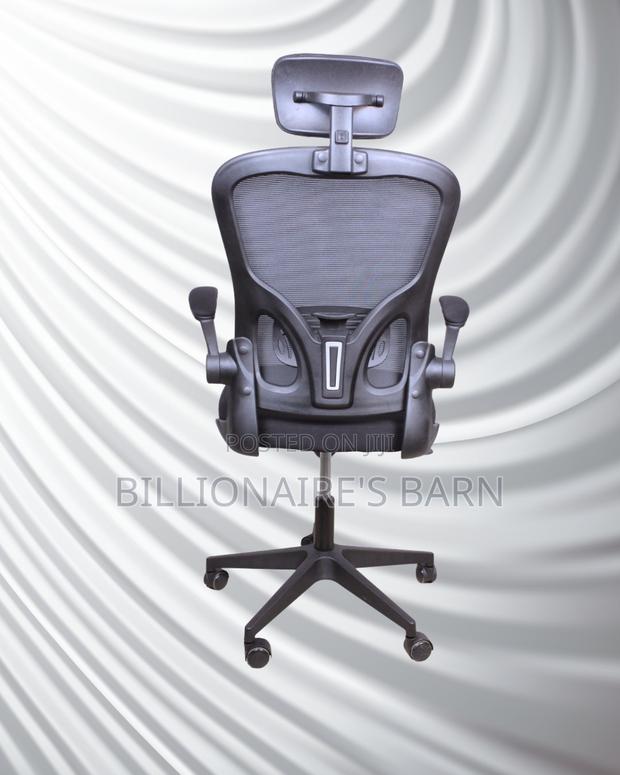 Orthopedic Grey Ergonomic Office Chair | Padded Armrests - thumbnail 4