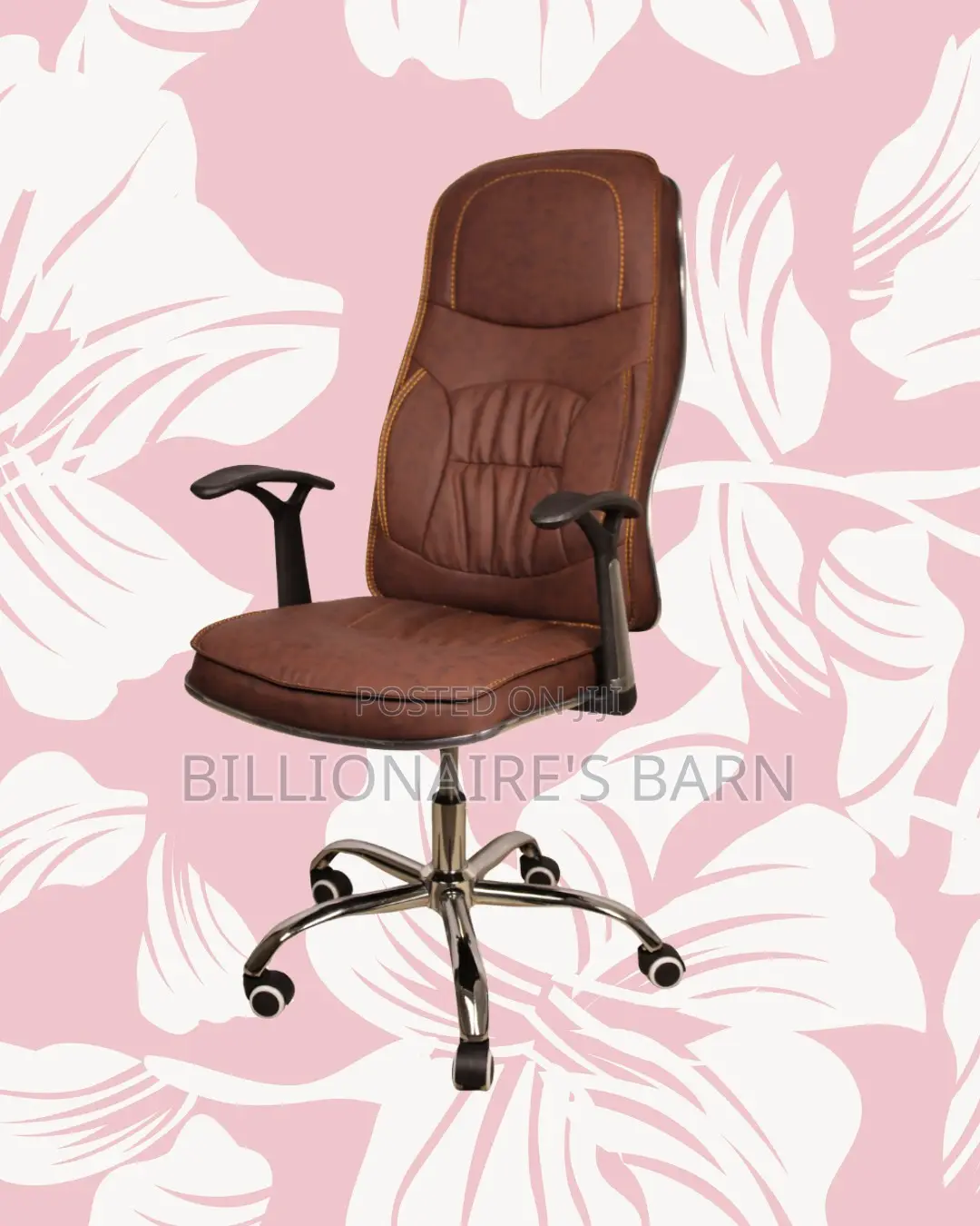 Minimal Ergonomic Executive Leather Chair | High-Density Foam Seat