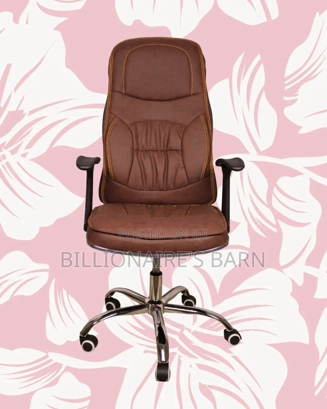 Minimal Ergonomic Executive Leather Chair | High-Density Foam Seat