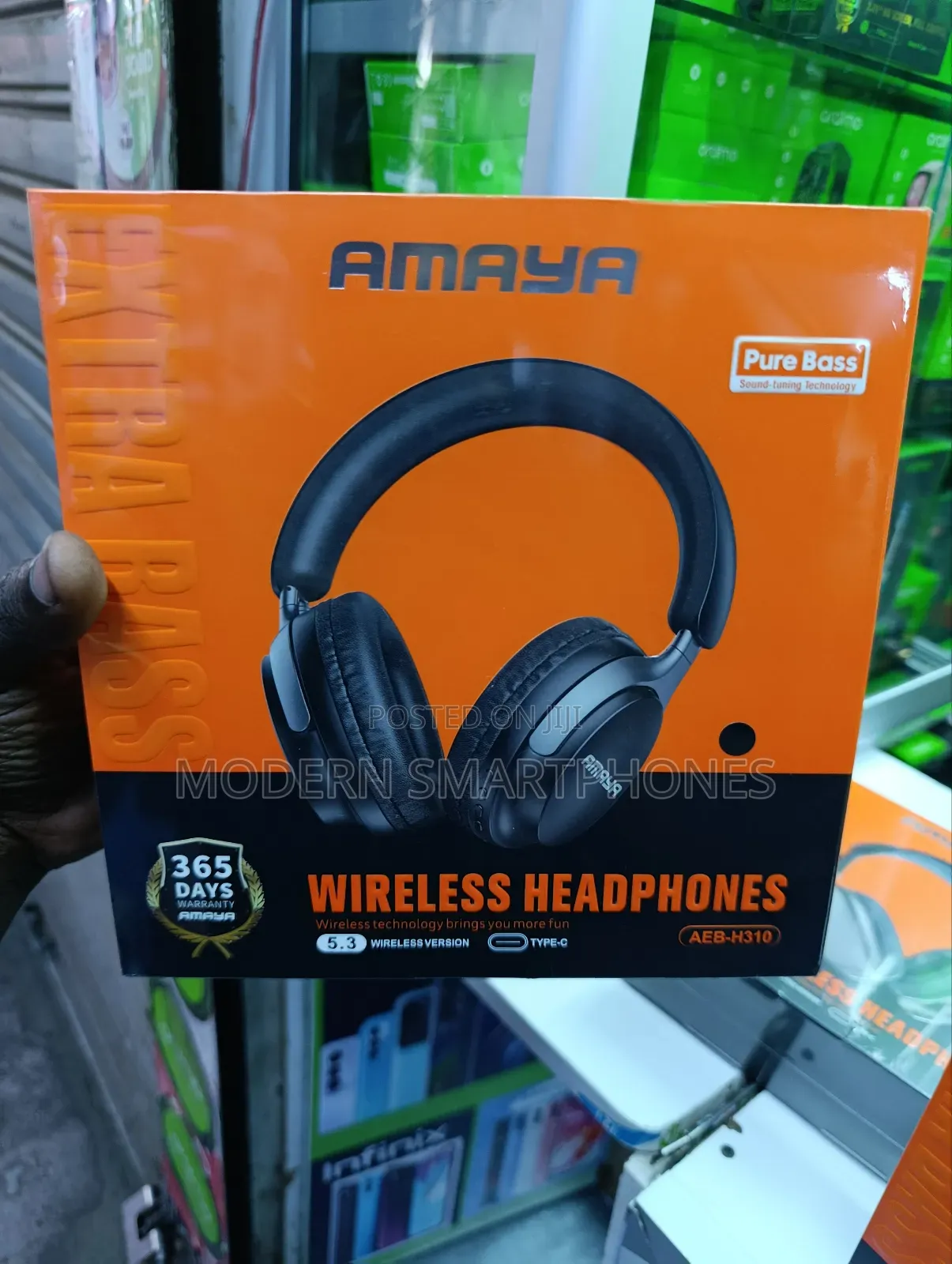 Amaya Wireless Bluetooth Headphones Aeb-Hd310