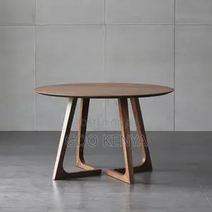 Coffee Table; Modern Wooden Round Coffee Table