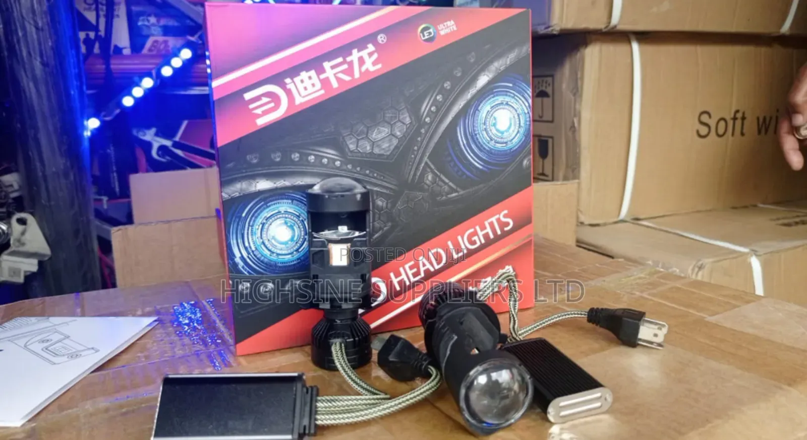 Headlight Bulb With Led Lense