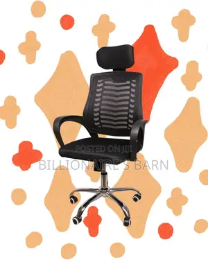 Breathable Secretarial Mesh Chair | Headrest Support