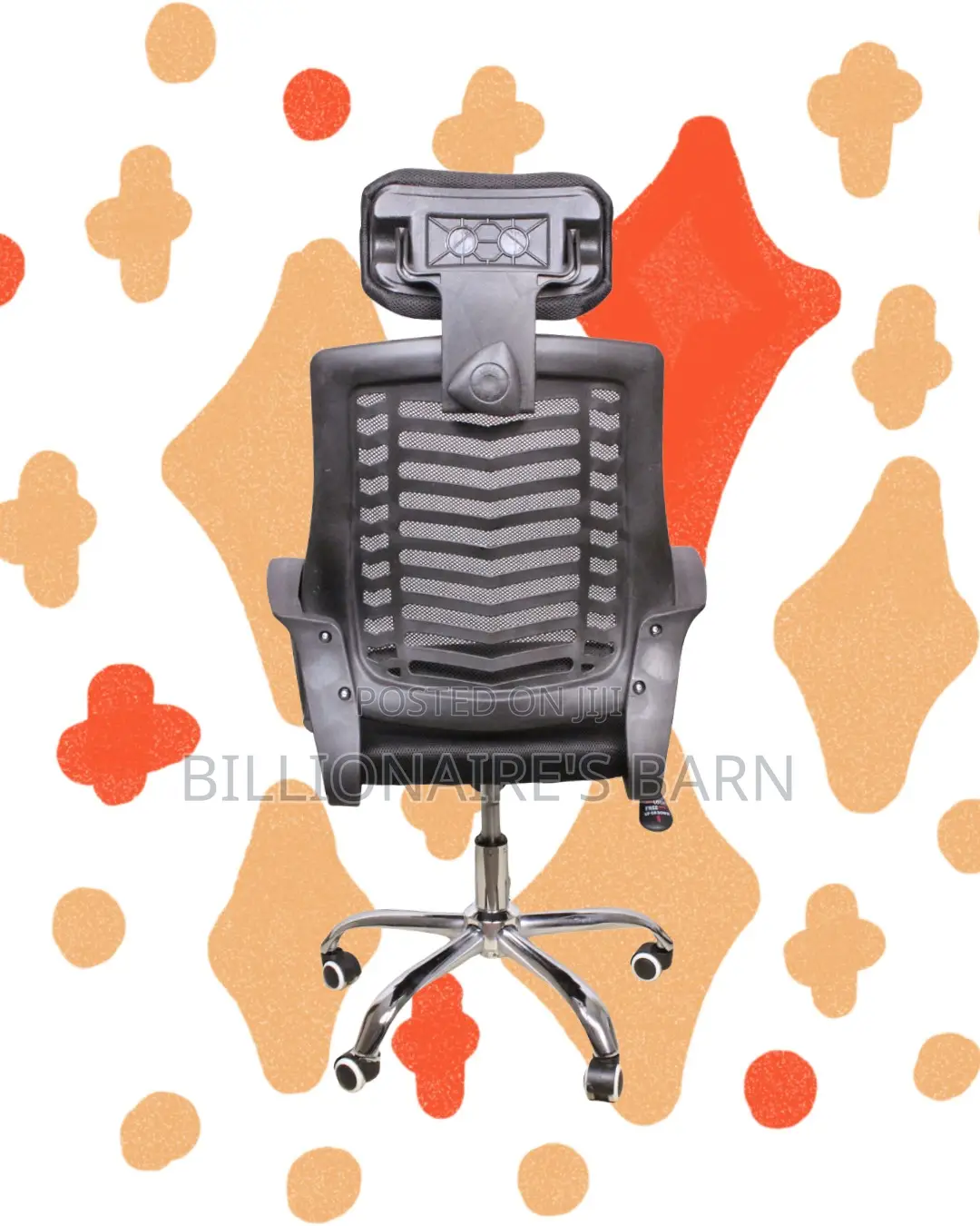 Breathable Secretarial Mesh Chair | Headrest Support