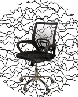 Quiet-Roll Secretarial Mesh Office Chair | Headrest Support