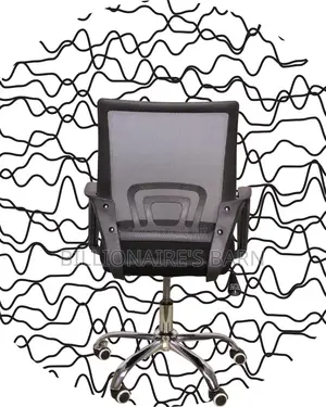 Quiet-Roll Secretarial Mesh Office Chair | Headrest Support