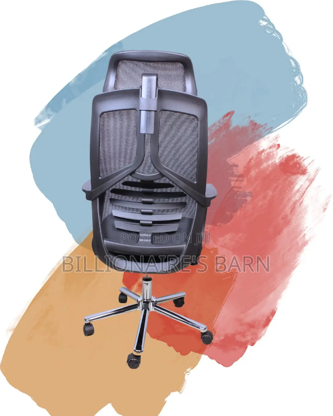 High Back Mesh Office Chair | High-Back Headrest Support