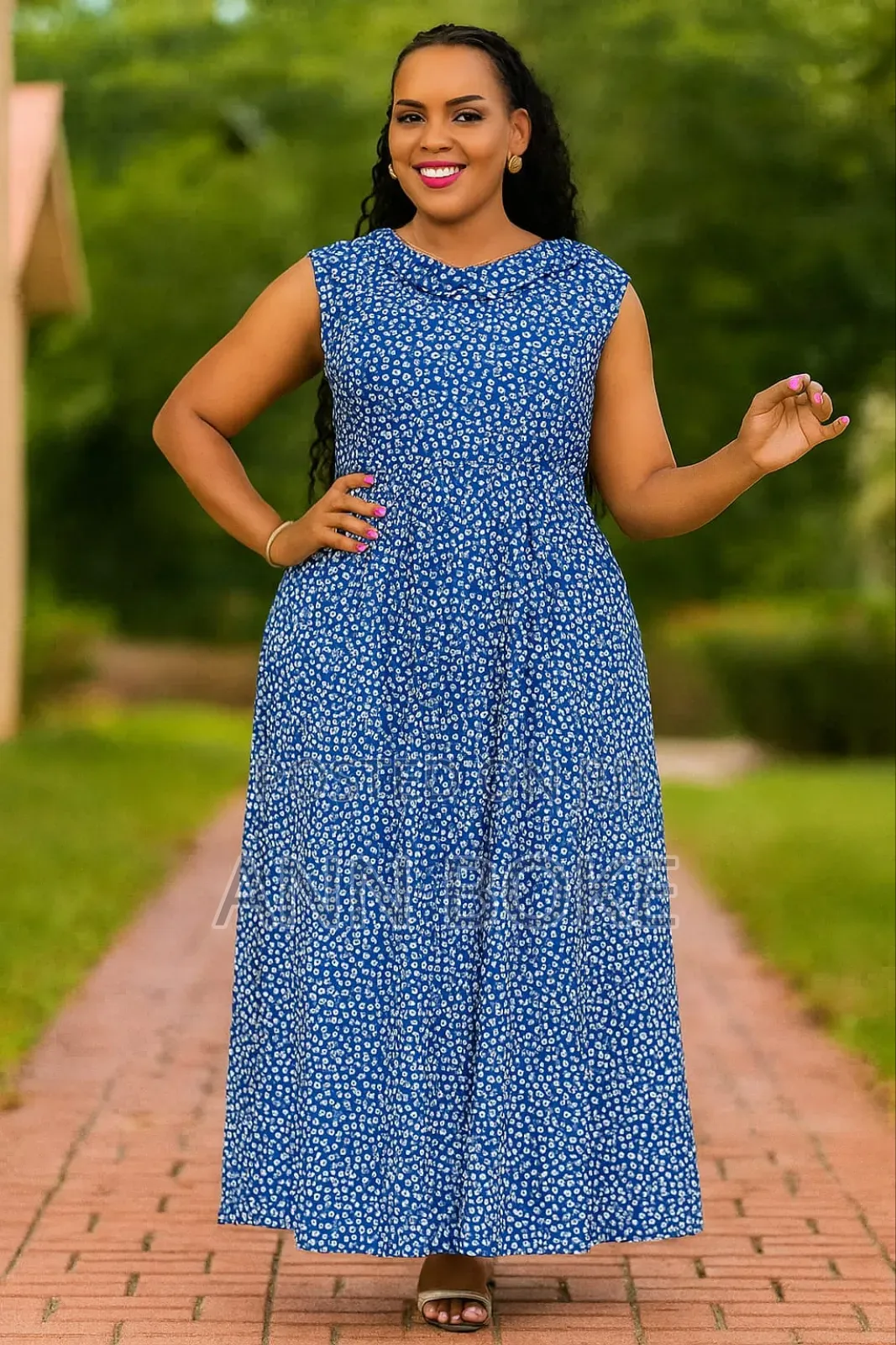 Flowers Long Dress Available