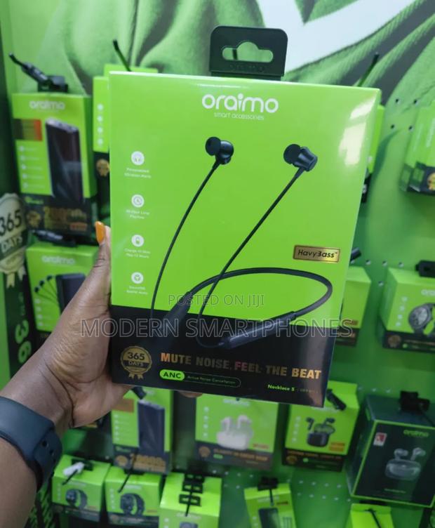 Oraimo Necklace 5 Tahsan Tuned Noise Cancellation Wireless Headphone - thumbnail 3