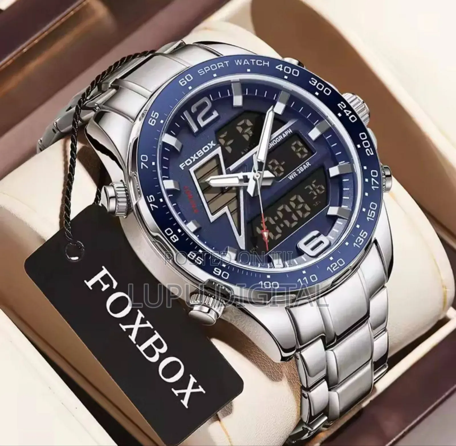 *Foxbox Dual Time Gents Watch #Fb00345