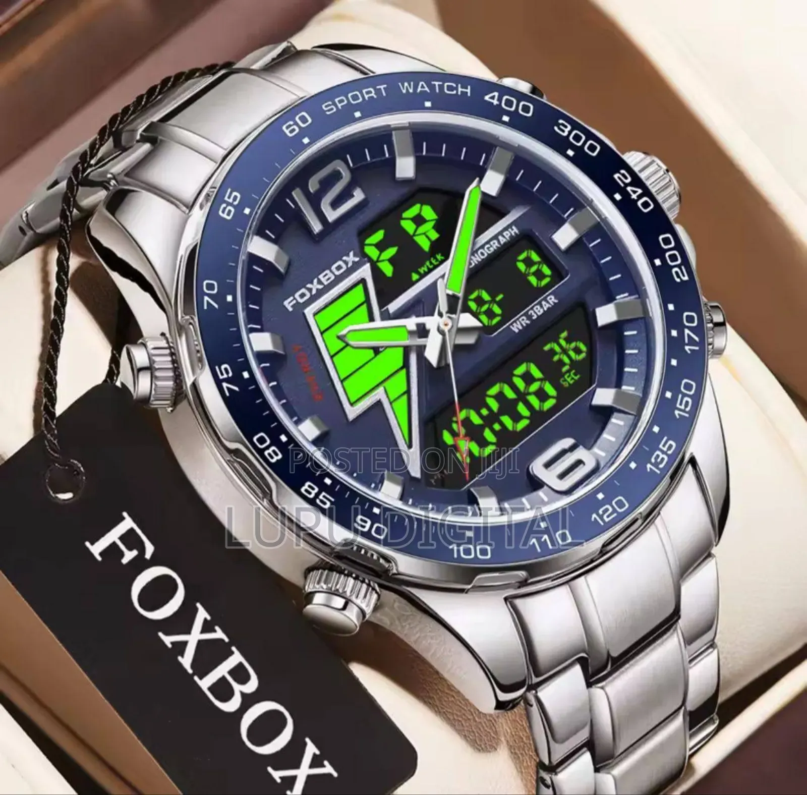 *Foxbox Dual Time Gents Watch #Fb00345