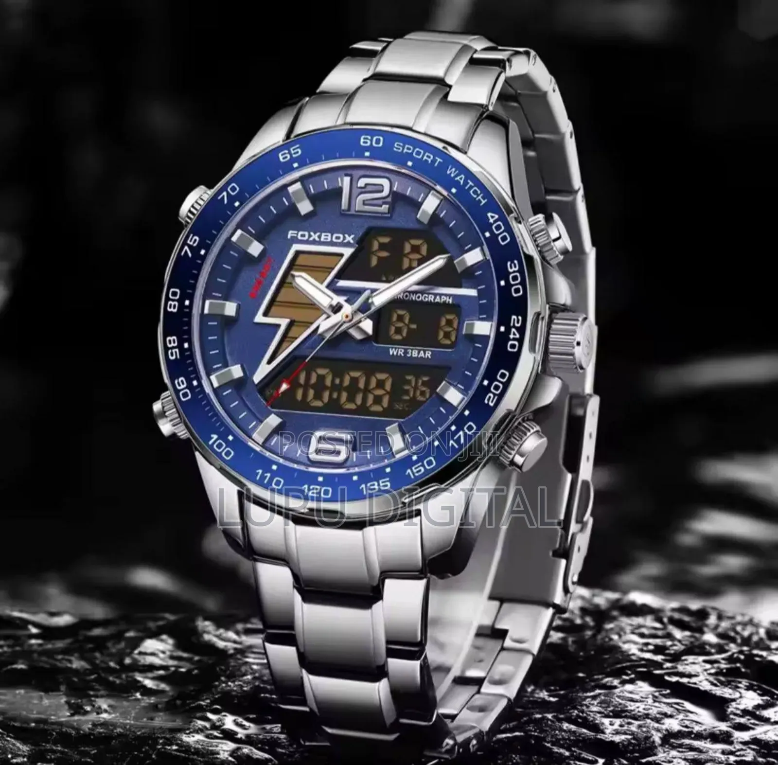 *Foxbox Dual Time Gents Watch #Fb00345