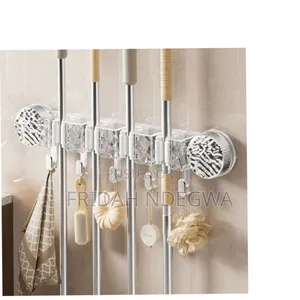 *4-Holes Multi-Purpose Hooks Mop Hanger / Rack