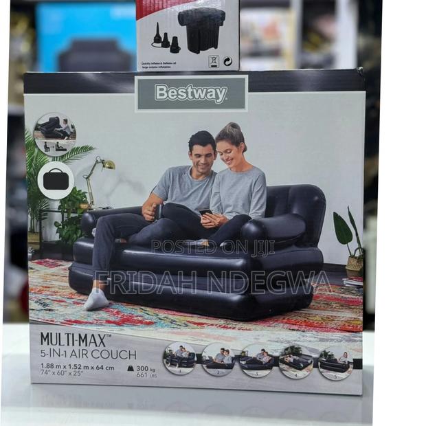 5 In12 Seater Bestway Inflatable Pullout Sofa Plus Free Electric Pump - main view
