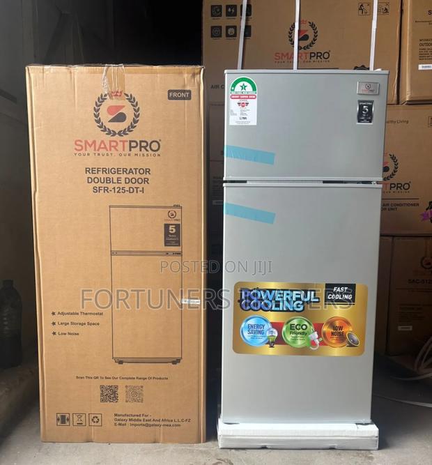 138litres Smartpro SFR-1750t-I Double Door Fridge