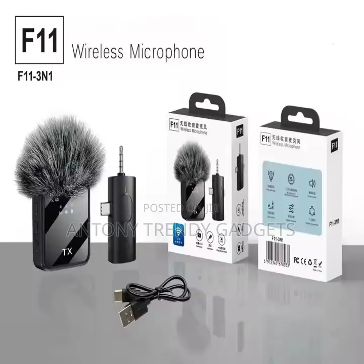 F11-2 Clip-on Wireless Microphone For Interviews & Vlogging