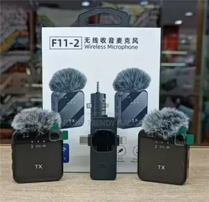 F11-2 Wireless Lapel Microphone 3-in-1 For Conferences & Video