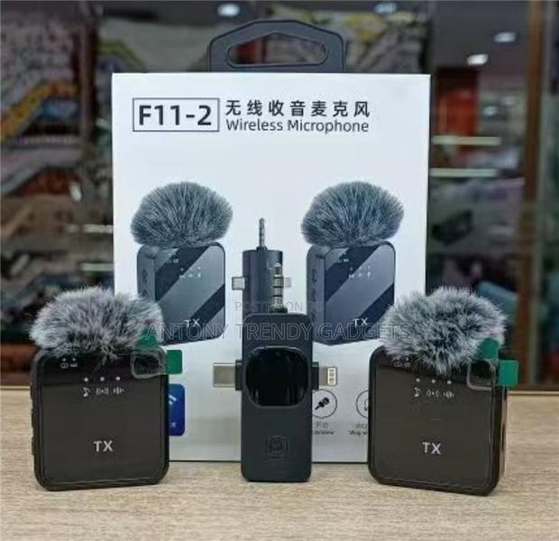 F11-2 Wireless Lapel Microphone 3-in-1 For Conferences & Video