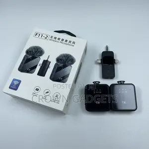 Portable Dual F11-2 Wireless Microphone for Video Recording