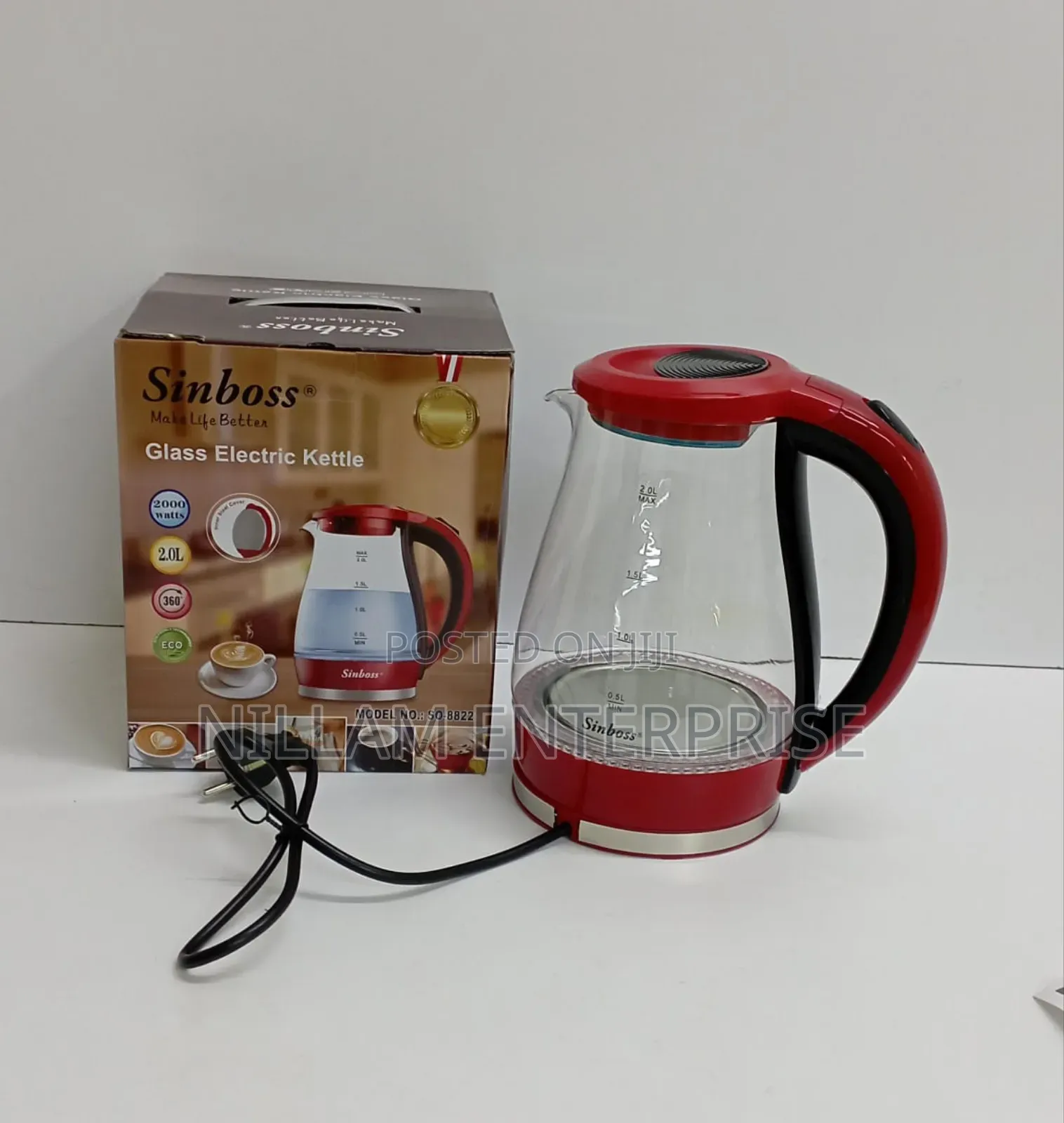 Electric Glass Kettle 2litres