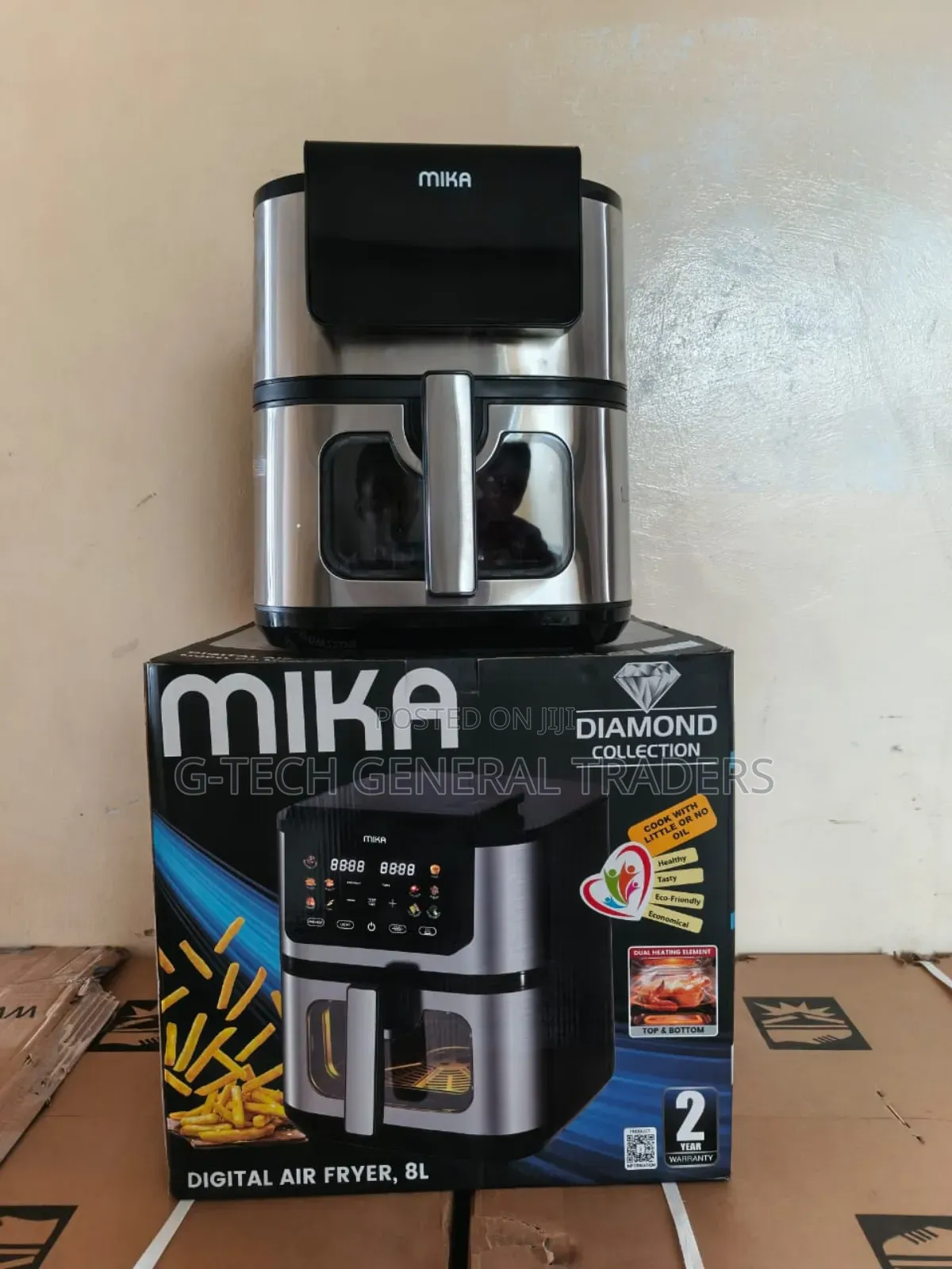 Mika 8l Digital Control Multifunctional Air Fryer