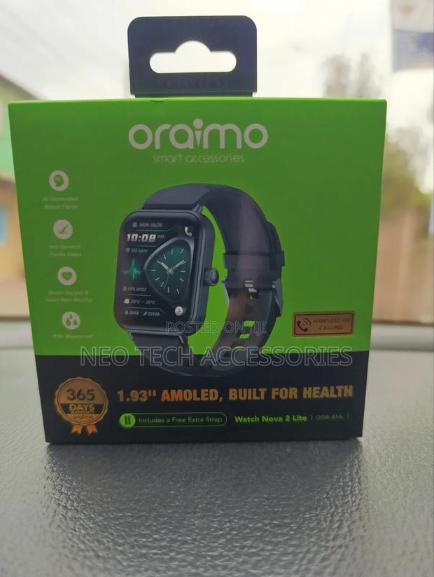 Oraimo Watch Nova 2 Lite Osw-814l Smartwatch With 1.93" Amoled Screen - thumbnail 3
