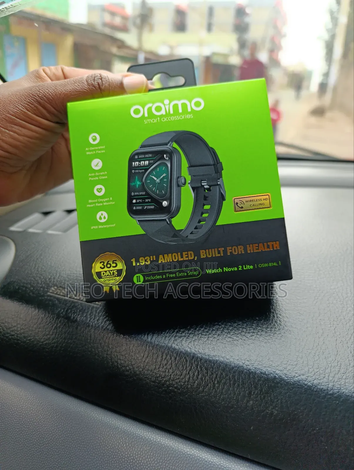 Oraimo Watch Nova 2 Lite 1.93 Amoled Small Display Smartwatch