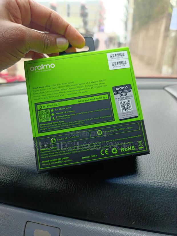 Oraimo Watch Nova 2 Lite 1.93 Amoled Small Display Smartwatch - thumbnail 4