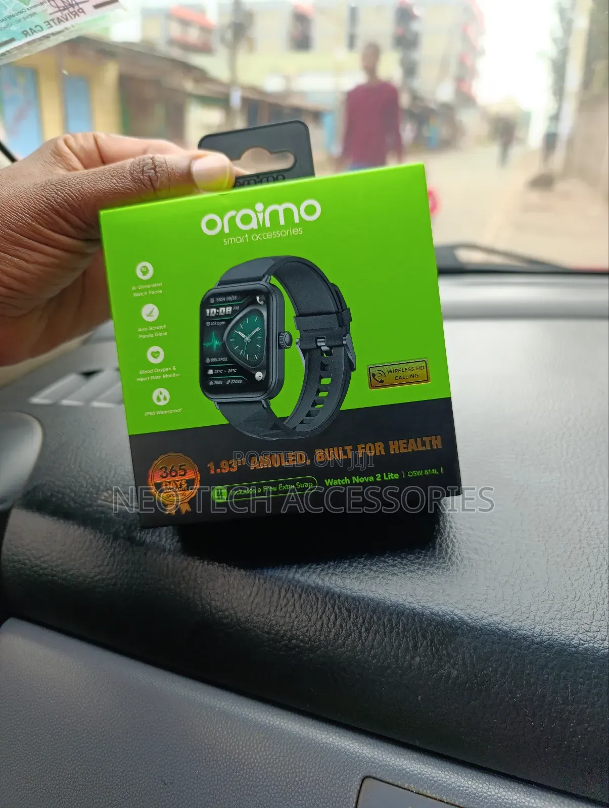 Oraimo Watch Nova 2 Lite 1.93 Amoled Small Display Smartwatch