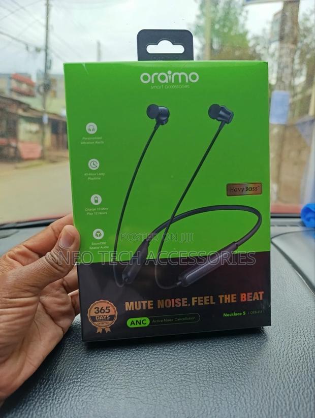 Oraimo Necklace 5 30db Noise Cancellation Call Vibration Earphones