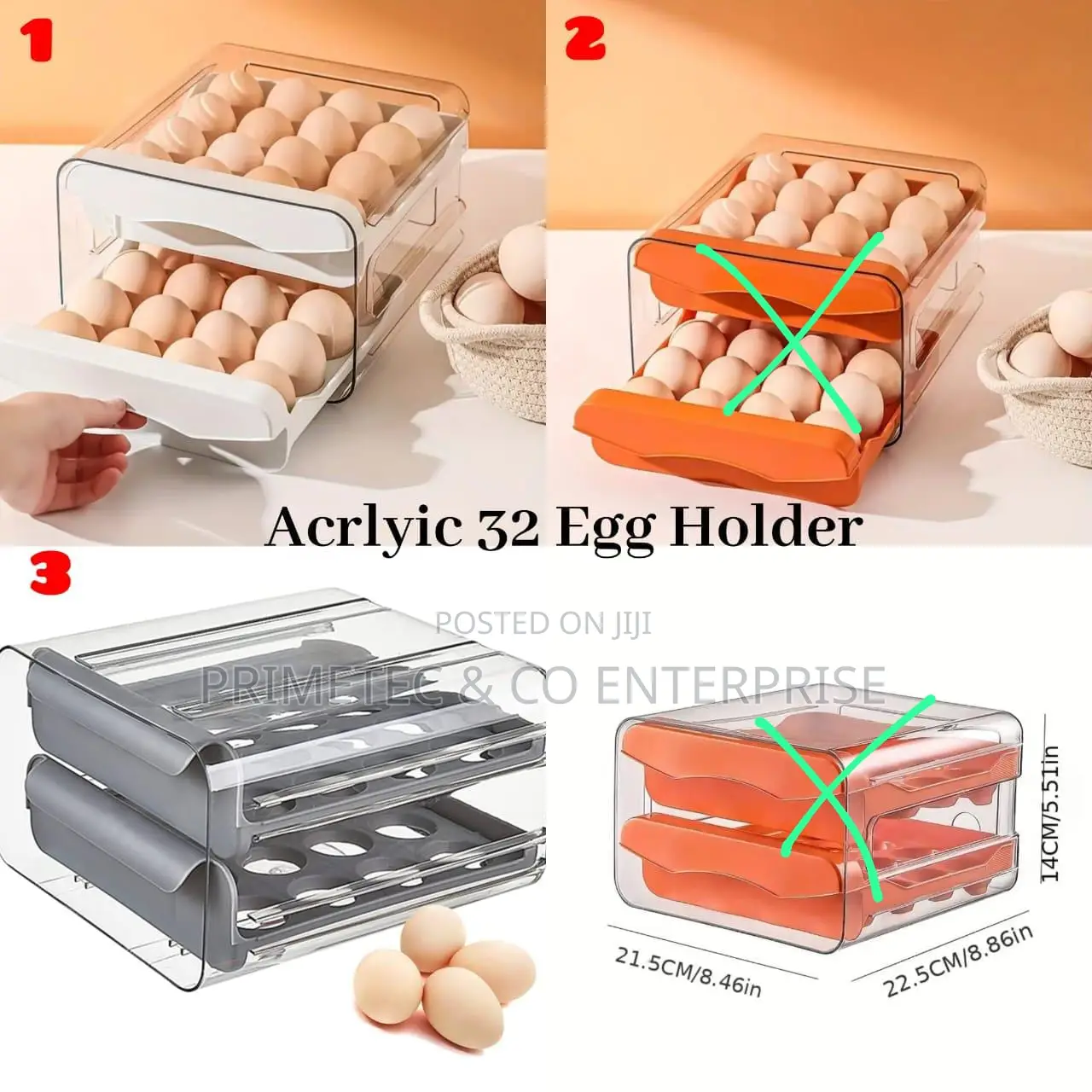 32 Egg Acrylic Holder