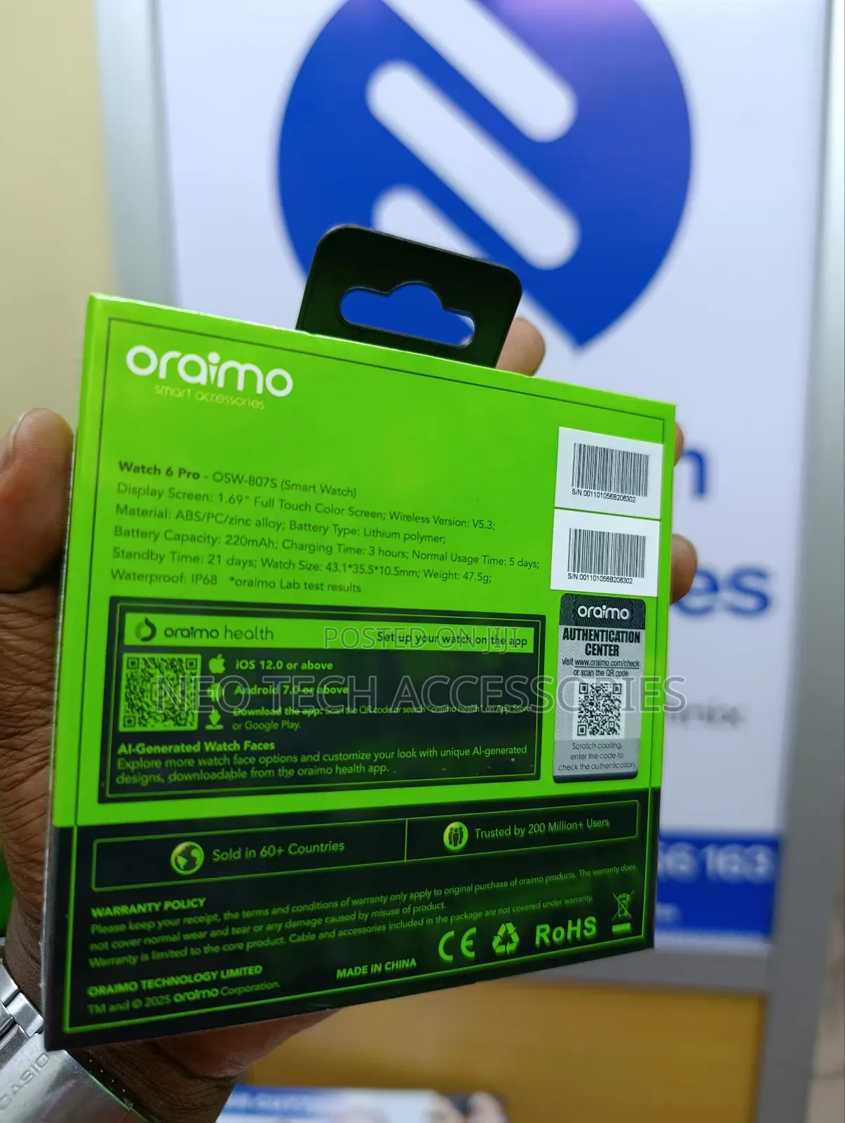 Oraimo Watch 6 Pro Newest Oraimo Smart Watch