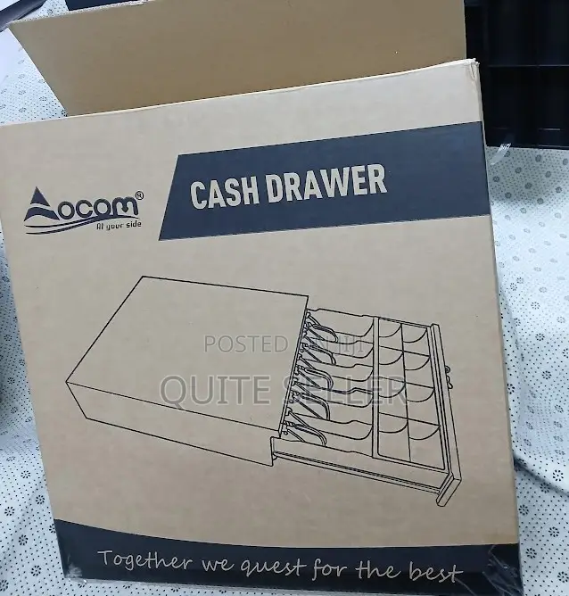 High Quaulity - Cash Drawer Safe Box 4 Bill 5 Coin Tray for Pos